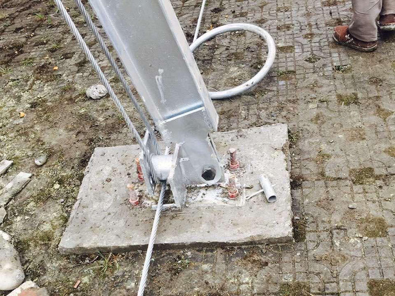 隧道口安裝被動防護網(wǎng)的施工步驟